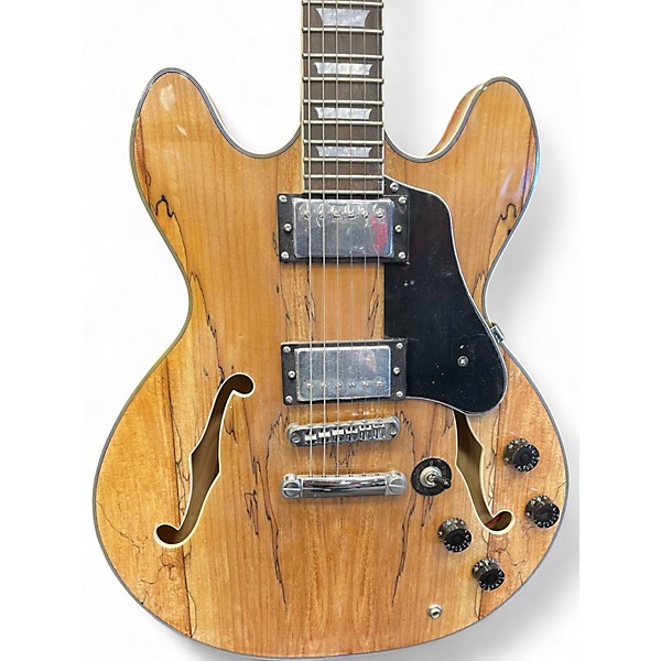 Used Firefly FF338 ES-335 Natural Hollow Body Electric Guitar