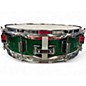 Used Ludwig 3X13 CLASSIC BIRCH GREEN SPARKLE Drum