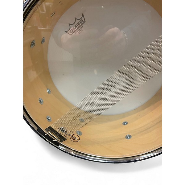 Used Ludwig 14in Brass and Wood Snare Brass Drum