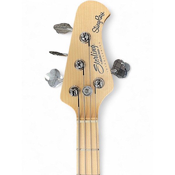 Used Sterling by Music Man Sting Ray Orange Electric Bass Guitar