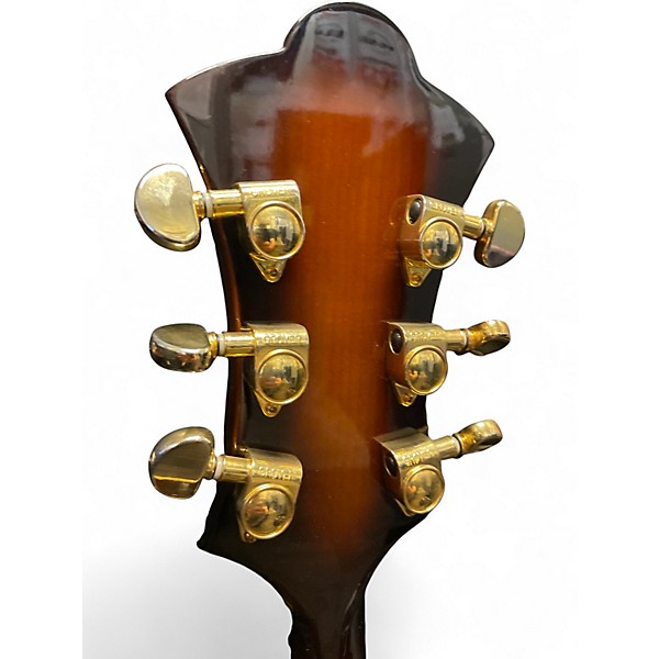 Used Fusion Blues FB400 Vintage Sunburst Hollow Body Electric Guitar