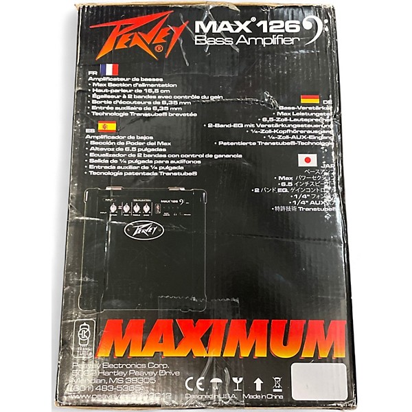 Used Peavey Max 126 1X6.5 10W Bass Combo Amp