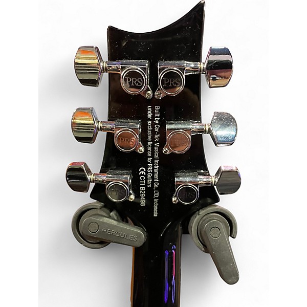 Used PRS SE Custom 24 Trans Charcoal Solid Body Electric Guitar