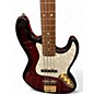 Used SX TRADITIONAL SERIES FRETLESS BASS Crimson Red Burst Electric Bass Guitar