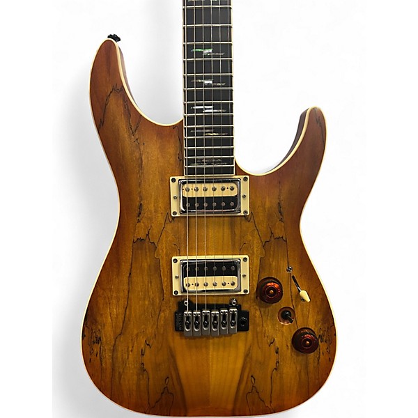Used Schecter Guitar Research C1 EXOTIC SPALTED MAPLE Solid Body Electric Guitar