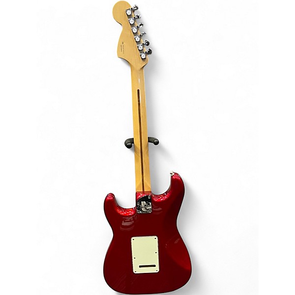 Used Fender Deluxe Stratocaster HSS Candy Apple Red Solid Body Electric Guitar