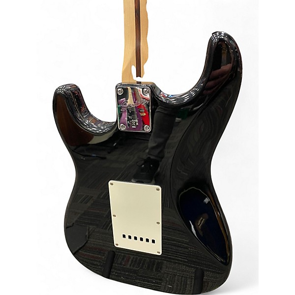 Used Squier Standard Stratocaster Black Solid Body Electric Guitar