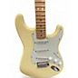 Used 1998 Fender Artist Series Yngwie Malmsteen Stratocaster Vintage White Solid Body Electric Guitar