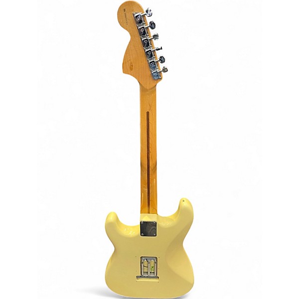 Used 1998 Fender Artist Series Yngwie Malmsteen Stratocaster Vintage White Solid Body Electric Guitar