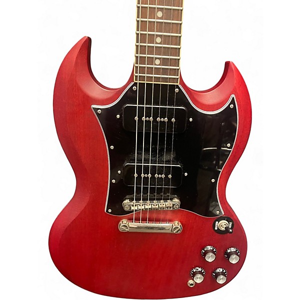 Used Epiphone SG Classic P-90 Satin Red Solid Body Electric Guitar