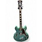 Used D'Angelico Premier Series DC Teal Hollow Body Electric Guitar thumbnail