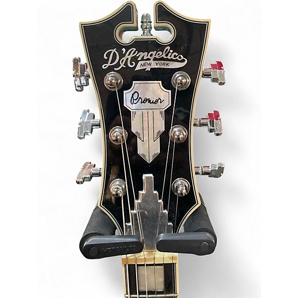 Used D'Angelico Premier Series DC Teal Hollow Body Electric Guitar