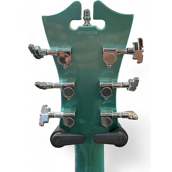 Used D'Angelico Premier Series DC Teal Hollow Body Electric Guitar