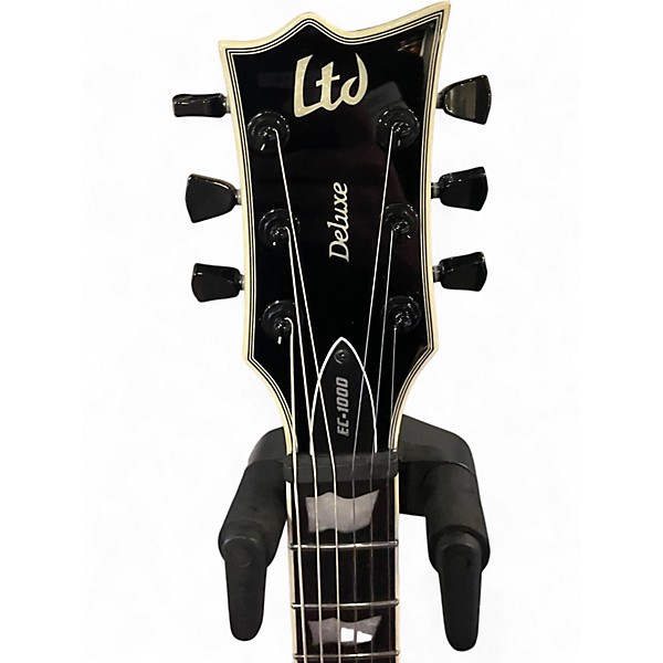Used 2025 ESP LTD EC1000 Deluxe Black Solid Body Electric Guitar