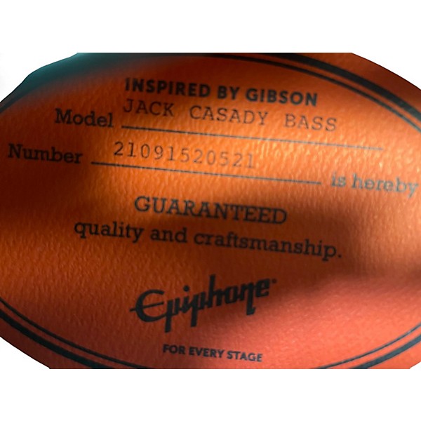 Used Epiphone Jack Casady Signature Pelham Blue Electric Bass Guitar