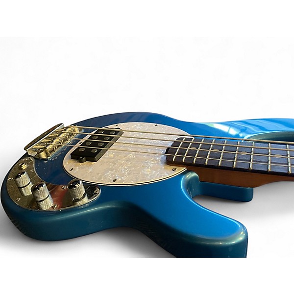 Used Sterling by Music Man StingRay Short-Scale Toluca Lake Blue Electric Bass Guitar