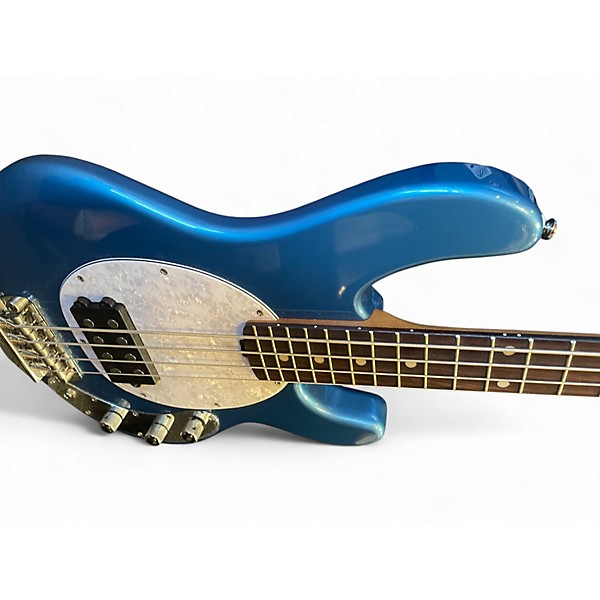 Used Sterling by Music Man StingRay Short-Scale Toluca Lake Blue Electric Bass Guitar