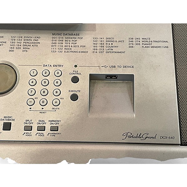 Used Yamaha DGX640 88 Key Digital Piano