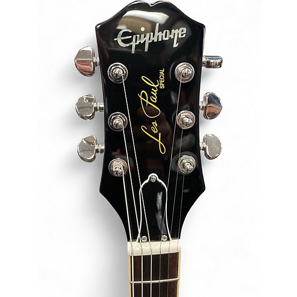 Used Epiphone LES PAUL SPC DOUBLE CUT FIGURED TOP BOURBON BURST Solid Body Electric Guitar