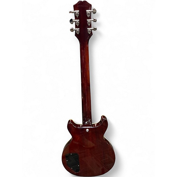 Used Epiphone LES PAUL SPC DOUBLE CUT FIGURED TOP BOURBON BURST Solid Body Electric Guitar