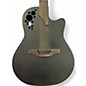 Used Ovation  2058-5-g Black 12 String Acoustic Electric Guitar