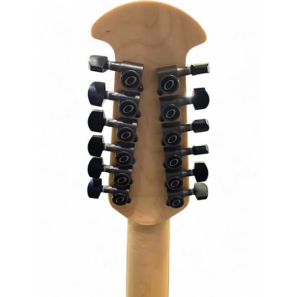 Used Ovation  2058-5-g Black 12 String Acoustic Electric Guitar