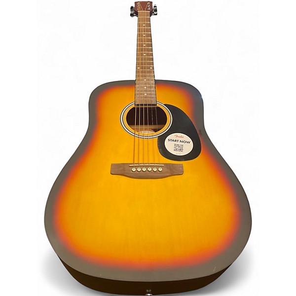 Used Fender FA25 3 Tone Sunburst Acoustic Guitar