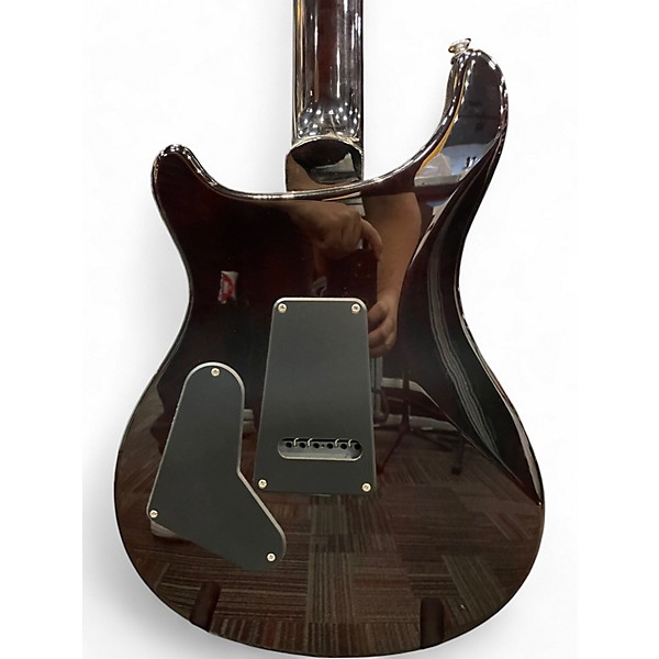 Used PRS SE Custom 24 Black Gold Sunburst Solid Body Electric Guitar