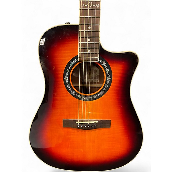 Used Fender T Bucket 300CE Sunburst Acoustic Electric Guitar