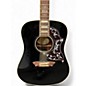 Used Washburn WD2014L LTDBE Black Acoustic Electric Guitar
