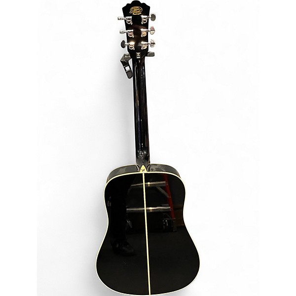 Used Washburn WD2014L LTDBE Black Acoustic Electric Guitar