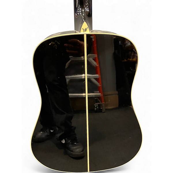 Used Washburn WD2014L LTDBE Black Acoustic Electric Guitar