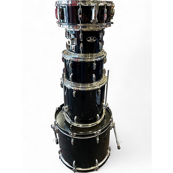 Used Pearl 5 Piece Roadshow Black Drum Kit