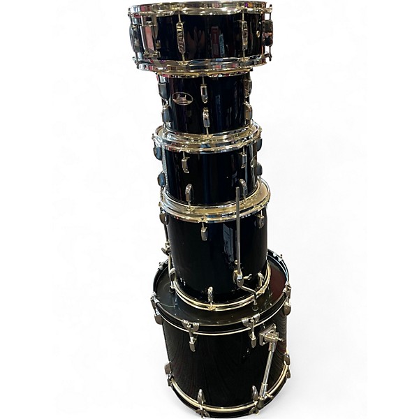 Used Pearl 5 Piece Roadshow Black Drum Kit
