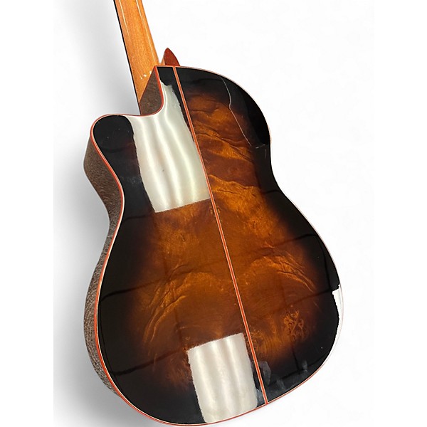 Used Cordoba Fusion 12 Exotic Top Brown Sugar Burst Classical Acoustic Electric Guitar