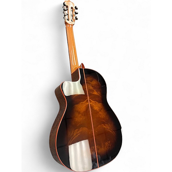 Used Cordoba Fusion 12 Exotic Top Brown Sugar Burst Classical Acoustic Electric Guitar
