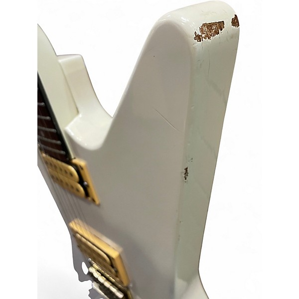 Used Cort Effector Explorer Aged White Solid Body Electric Guitar