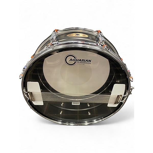 Used Pearl 5.5X14 genuine steel shell black matte  Drum