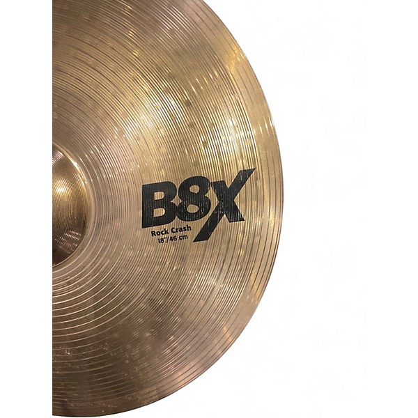 Used SABIAN 18in B8X ROCK CRASH Cymbal
