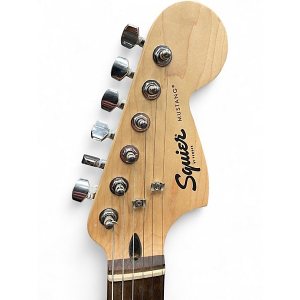 Used Squier Bullet Mustang HH WHITE Solid Body Electric Guitar