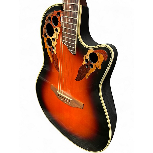 Used Ovation CC257 2 Color Sunburst Acoustic Electric Guitar