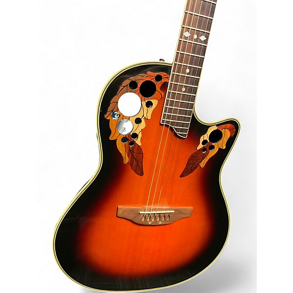 Used Ovation CC257 2 Color Sunburst Acoustic Electric Guitar