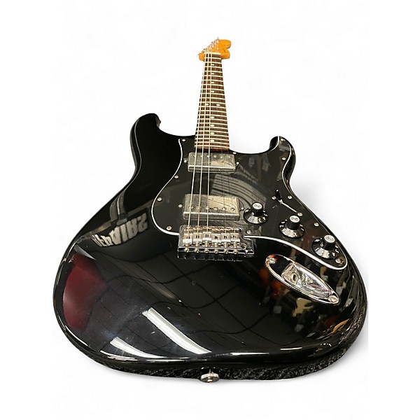 Used Fender Standard Stratocaster Black Solid Body Electric Guitar