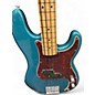 Used Fender player p bass teal Electric Bass Guitar
