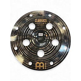 Used MEINL 16in CLASSIC CUSTOM DARK TRASH STACK TOP Cymbal