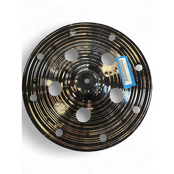 Used MEINL 16in CLASSIC CUSTOM DARK TRASH STACK TOP Cymbal