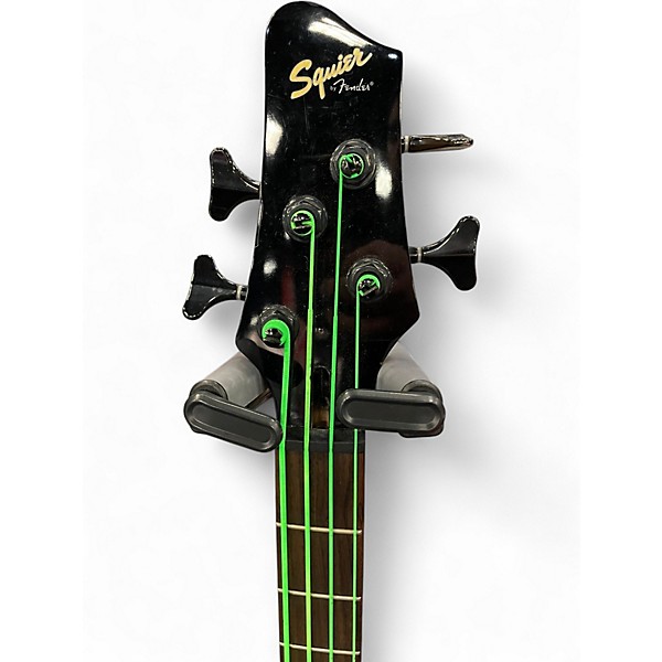 Used Squier MB4 Skull & Crossbones Black Electric Bass Guitar