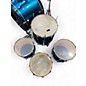 Used Ludwig 5 Piece Accent CS Metallic Aqua Marine Drum Kit