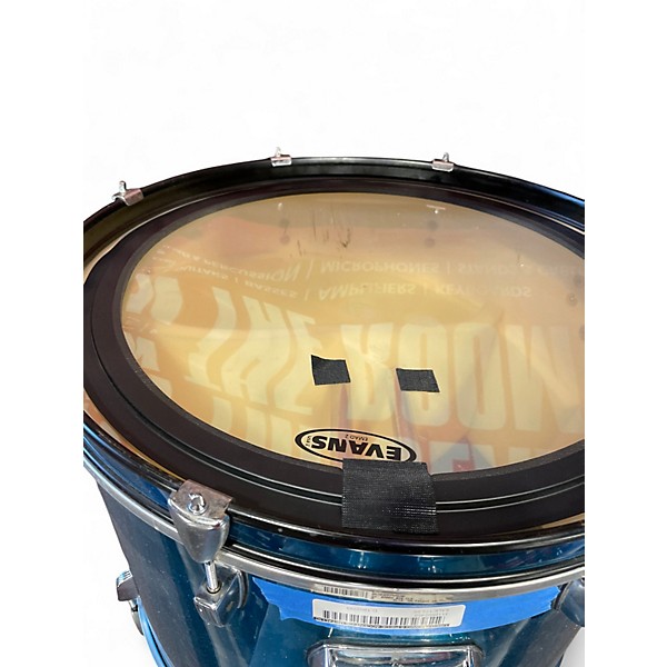 Used Ludwig 5 Piece Accent CS Metallic Aqua Marine Drum Kit