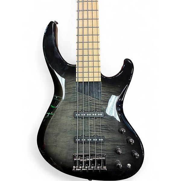 Used MTD Kingston Saratoga DLX 5-String Trans Charcoal Electric Bass Guitar